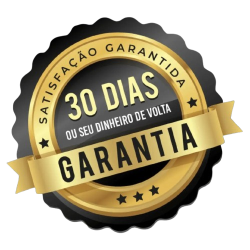 Selo Oficial de Garantia Incondicional de 30 dias - Satisfação Garantida ou seu dinheiro de volta